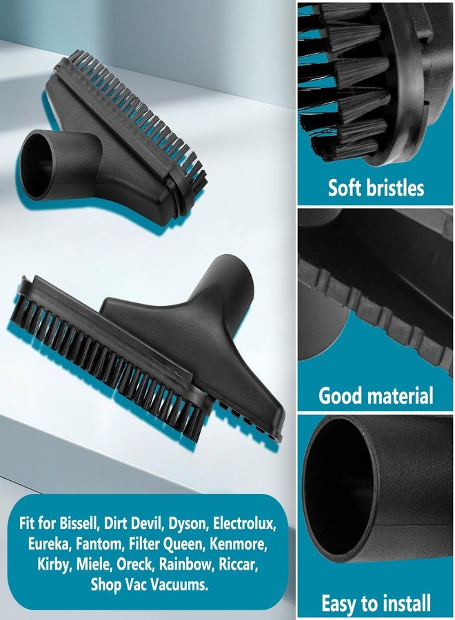 HASMX 5.5" Wide Black Vacuum Furniture Tool with Brush Strip for Dirt Devil, Electrolux, Eureka, Rainbow, Shop Vac Vacuums, Fits 1.25" Vacuum Cleaner Upholstery Tool Vac Attachment (1-Pack) - Image 3