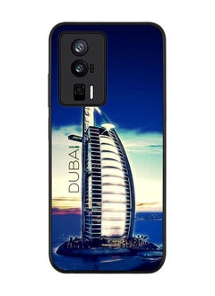 Stylizedd Rugged Black edge case for Xiaomi Poco F5 Pro 5G / Xiaomi Redmi K60 / Xiaomi Redmi K60 Pro Slim fit Soft Case Flexible Rubber Edges Anti Drop TPU Gel Thin Cover - Burj Al Arab - Dubai  - Image 1