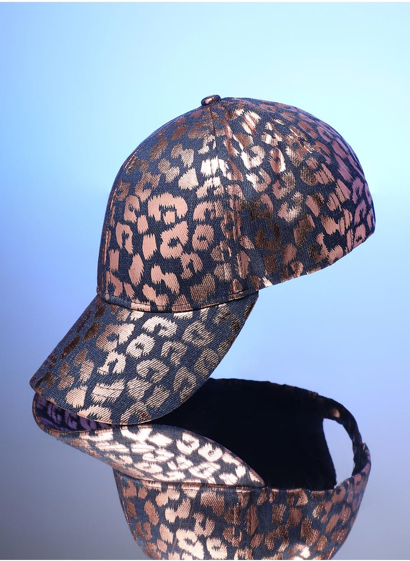 Haute Sauce - Metallic Leopard Baseball Cap - Image 1