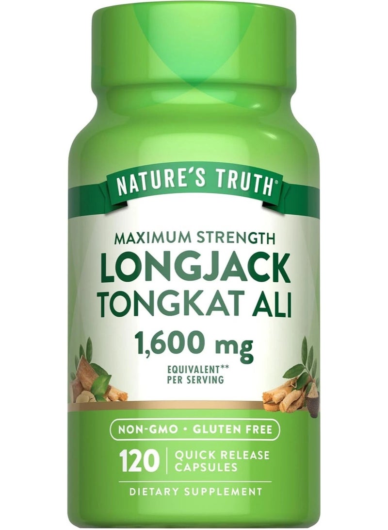 natures truth tongat ali 1600 mg 120 capsules