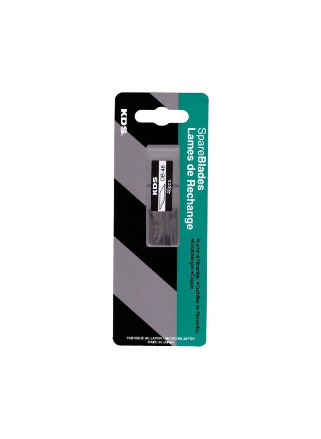 KDS DB-48 Spare Blades for D-12 Easy Grip Cutter – 48 Blades in Durable Case - Image 2