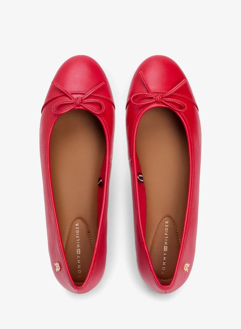 TOMMY HILFIGER  Monogram Leather Ballerinas for Women | Best Price UAE