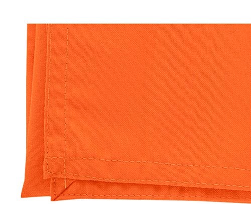 Switchon Solid Orange Colour Table Napkins Set of 6 pcs 16X16 INCH - Image 5