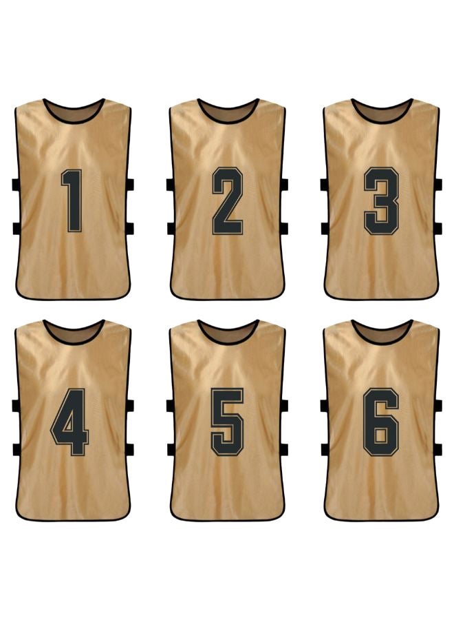 NIBEMINENT 6-Piece Quick Drying Scrimmage Practice Vest Set 43 x 63cm - Image 2