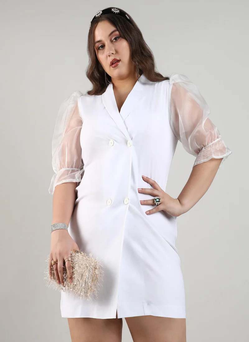 انستافاب بلس Double-Breasted Blazer Dress