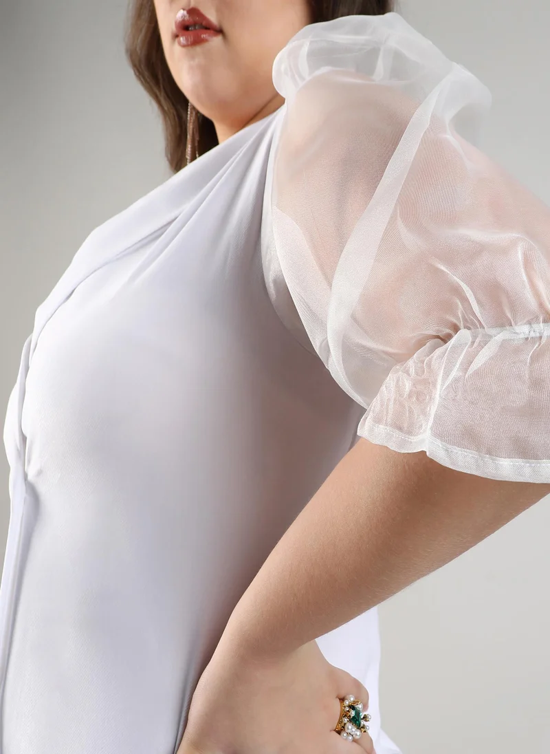 Instafab Plus Double-Breasted Blazer Dress