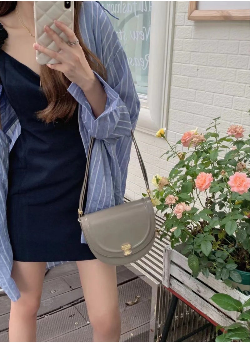 AC - A.Cloud Sunset Saddle Bag Vintage Roman Column Shoulder Bag Modern Underarm Handbag - Image 1