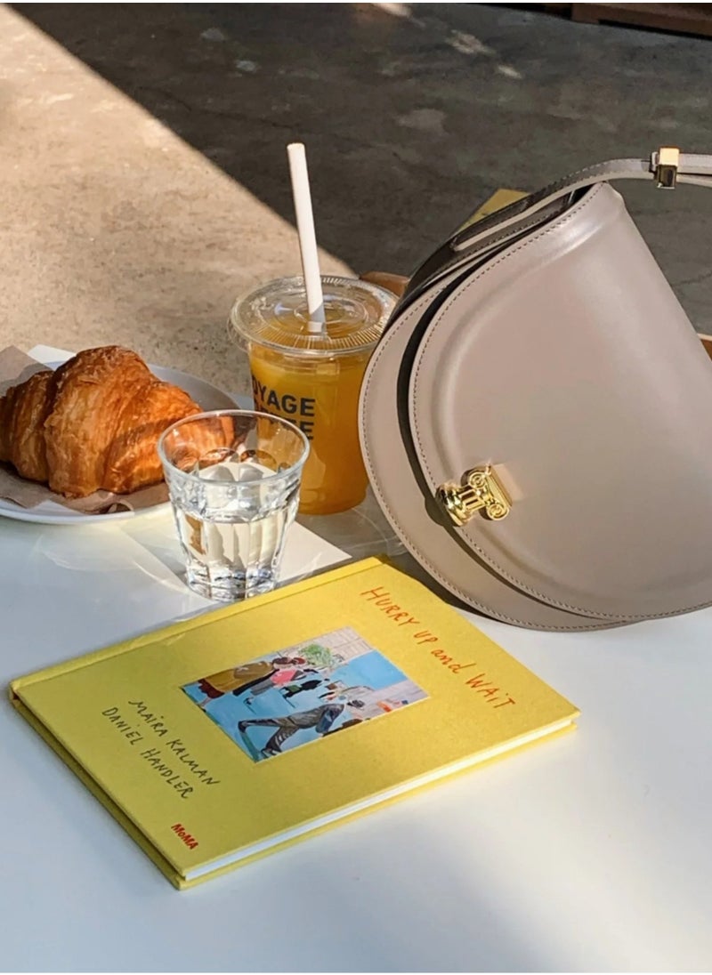 AC - A.Cloud Sunset Saddle Bag Vintage Roman Column Shoulder Bag Modern Underarm Handbag - Image 1
