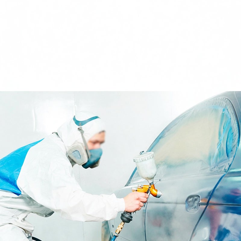HVLP Gravity Feed Sprayer 1.3mm Nozzle 600CC Cup Highly Atomized Paint Spray Tool Ultra High Transfer Efficiency Green and Saving For Oily Waterborne Topcoat Spraying Orange - Image 5