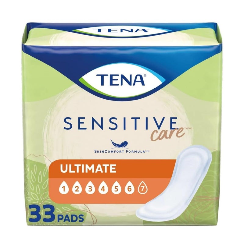 TENA Intimates Ultimate Pads, Heavy 16 Inch Bladder Control Pads, 54305 - Pack of 33 - Image 1