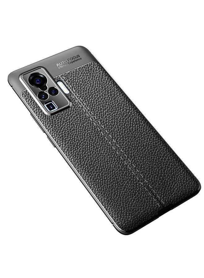 The Bros Case For VIVO X50 Pro Litchi Texture TPU Shockproof Case