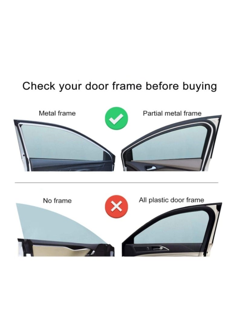 OASIS-TH Car Magnetic Side Window Curtain 2PACK - Car Sun Shade, Summer Sun Block car Curtain,Car Side Rear Sun Shade, Baby Anti UV Curtain,in-Vehicle Privacy (Suitable for Back Window)  - Image 2