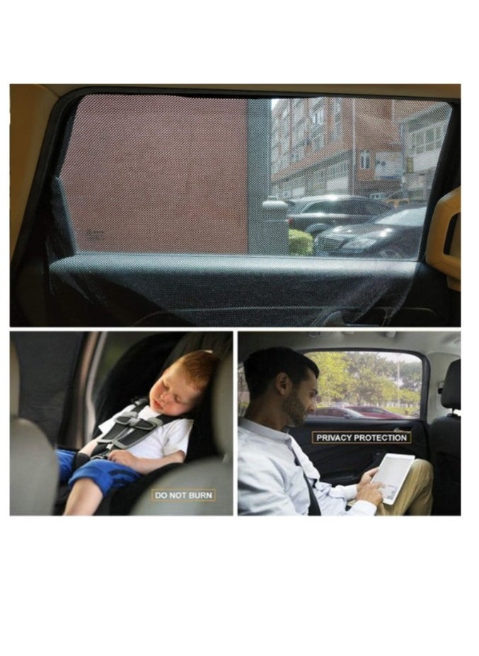 OASIS-TH Car Magnetic Side Window Curtain 2PACK - Car Sun Shade, Summer Sun Block car Curtain,Car Side Rear Sun Shade, Baby Anti UV Curtain,in-Vehicle Privacy (Suitable for Back Window)  - Image 4