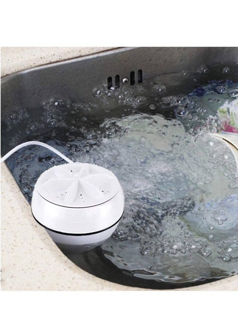 Portable Mini Washing Machine,Turbo Washer & Dishwasher With USb Powered Portable Ultrasonic Turbine Sterilization Removes Dirt For Personal Laundry Travel BUSiness Rv Trip Apartment - Image 5