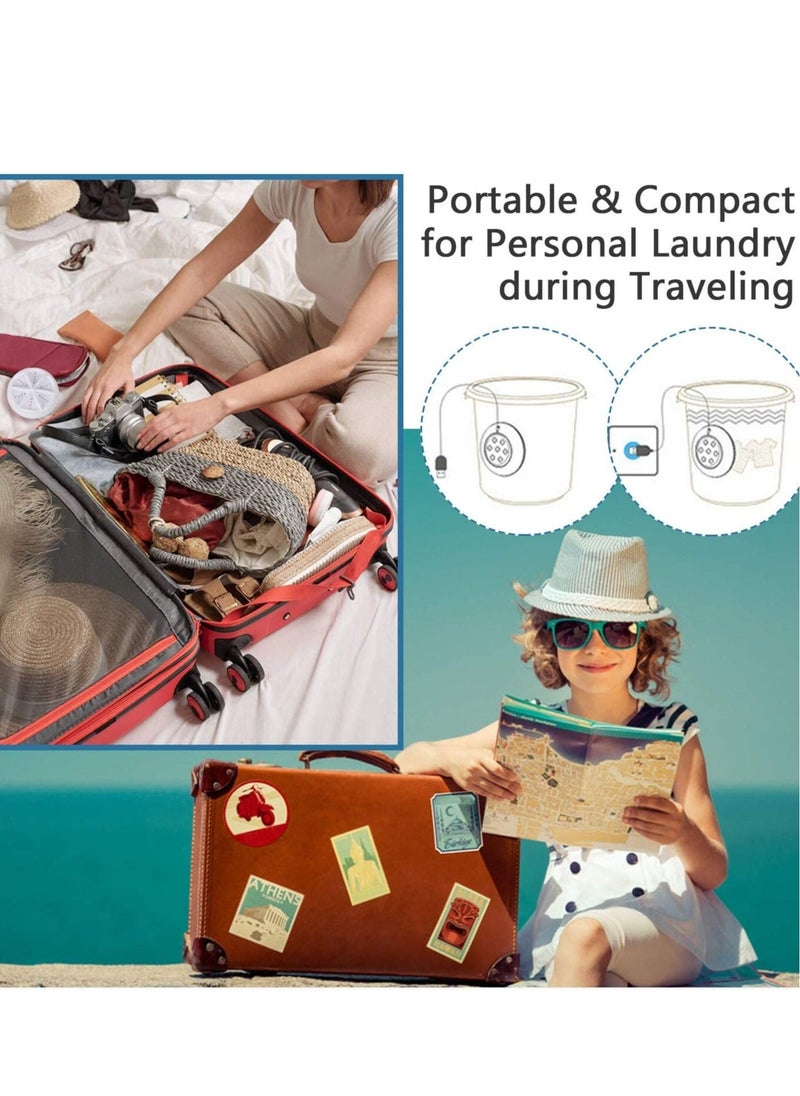 Portable Mini Washing Machine,Turbo Washer & Dishwasher With USb Powered Portable Ultrasonic Turbine Sterilization Removes Dirt For Personal Laundry Travel BUSiness Rv Trip Apartment - Image 4