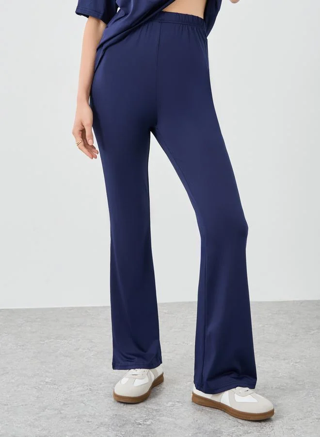 Take Two Take Two Number Print Longline T-Shirt and Flared Leggings Co-Ords