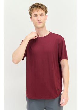 Reebok Men Sportswear Fit Short Sleeves Training T-shirt, Maroon  - Image 1