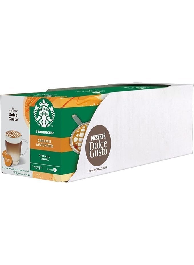ستاربكس نسكافيه دولتشي جوستو كراميل ماكياتو ١٢ كبسولة قهوة ١٢٧.٨ غرام عبوة من ٣ قطع - Image 3