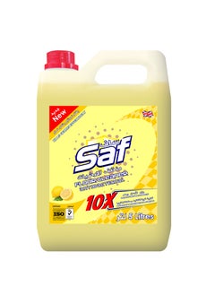 SAF Floor Cleaner Lemon Scent – 5L | Deep Cleaning & Germ Protection | Long-Lasting Citrus Freshness | Multi-Surface Use
