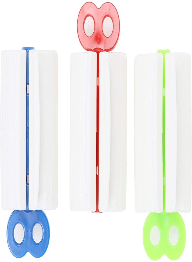 whiteeeen 3pcs Toothpaste Squeezer Dispenser Toothpaste Roller Toothpaste Seat Holder Stand for Bathroom - Image 1