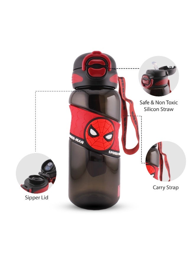 Brain Giggles BrainGiggles Water Bottle for Boys – Leakproof, BPA-Free Kids, Lightweight Tritan Water Bottle with Strap for School Toddler, No Spill - Image 3