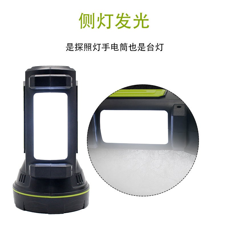 Strong Light Flashlight Rechargeable Multi-Functional Ultra-Bright Xenon Portable Lamp Searchlight With Side Light Direct Charging Deep Light Cup - Image 5