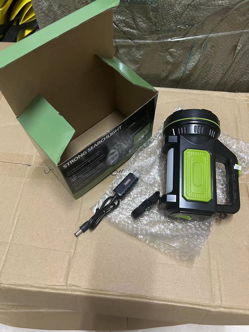 Strong Light Flashlight Rechargeable Multi-Functional Ultra-Bright Xenon Portable Lamp Searchlight With Side Light Direct Charging Deep Light Cup - Image 1