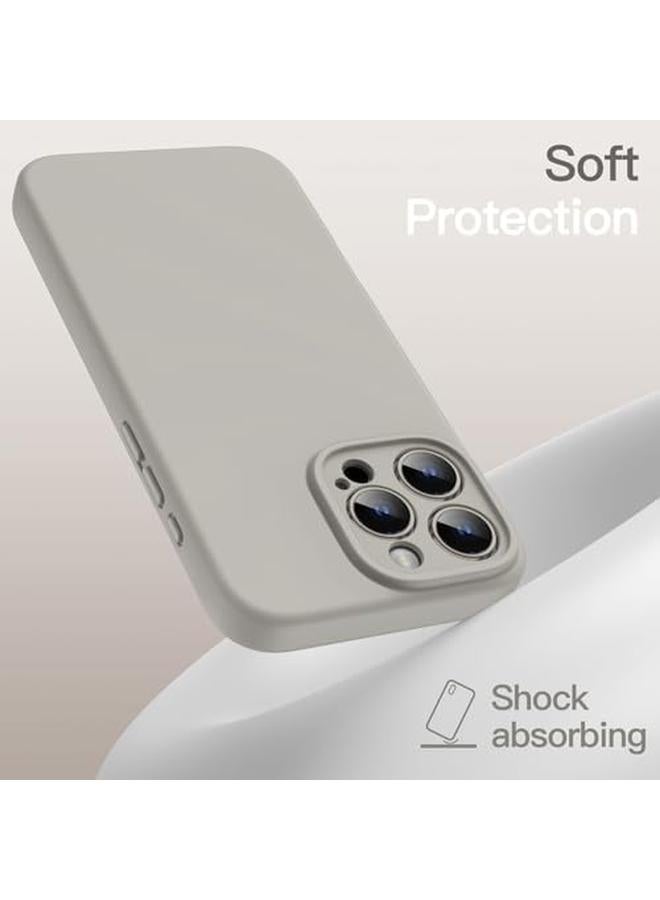 Jetech Magnetic Silicone Case For Iphone 16 Pro 6.3 Inch Compatible With Magsafe Silky Soft Touch Shock Absorbing Phone Cover With Camera Lens Full Protection Natural Titanium - Image 5