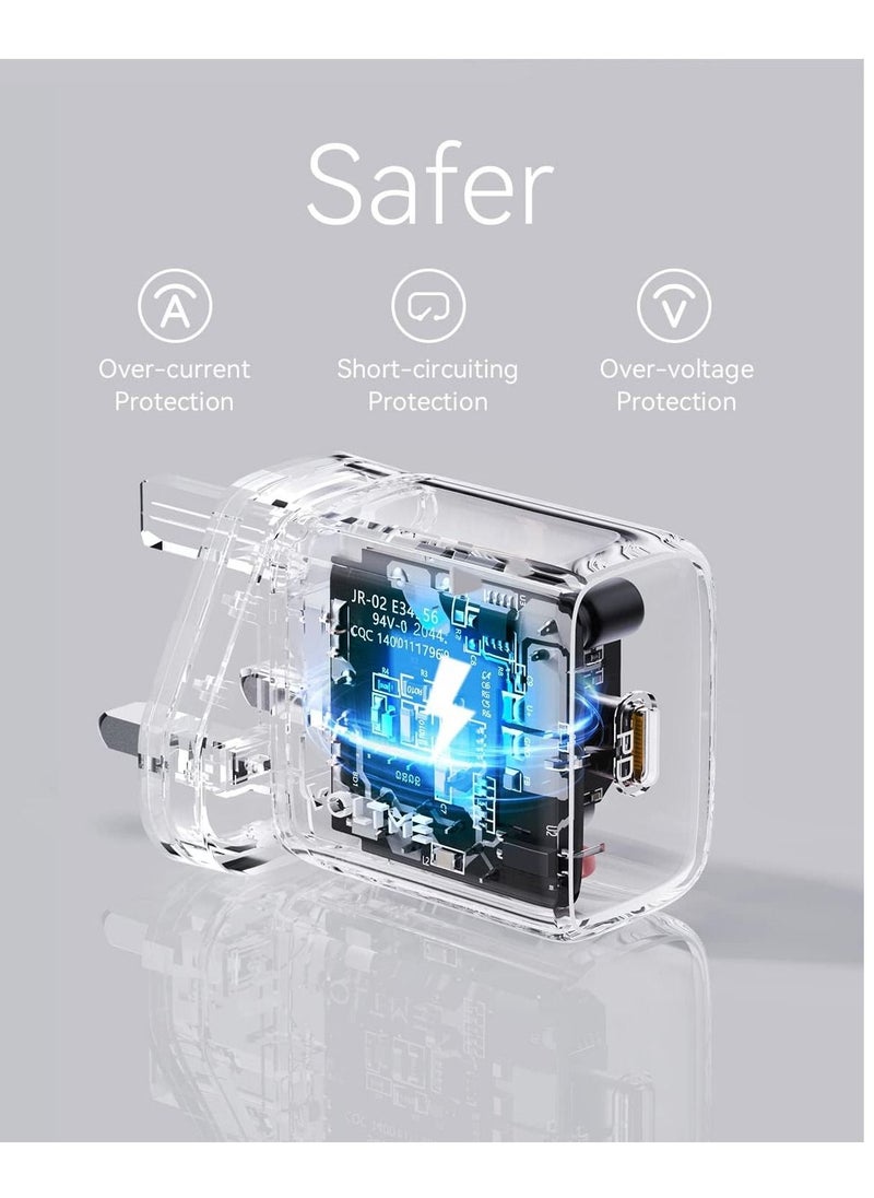 VOLTME - iPhone Charger Type C PD 20W Fast USB C Charger iPhone 15 Fast Charger Head Type-C Power Plug Universal Travel Adapter USB-C Plug for iPhone 15/15 Pro Max/15 Pro/15 Plus/14/13/12/11,etc (White) - Image 1