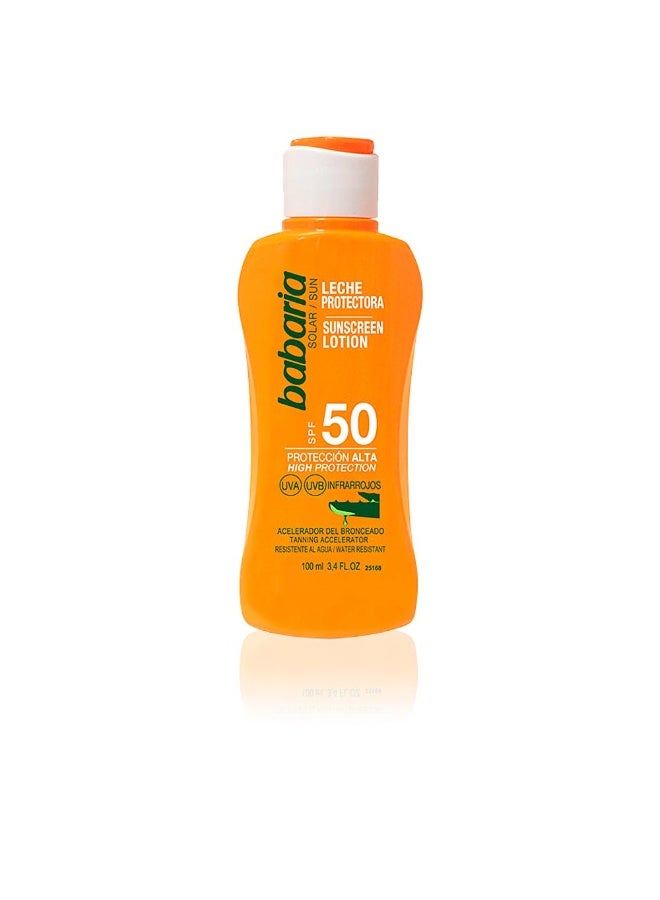 Babaria Sun Sunscreen Lotion SPF50 100ml - Image 1