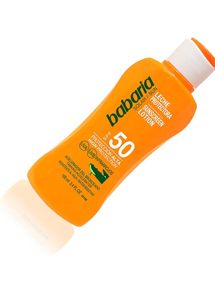 Babaria Sun Sunscreen Lotion SPF50 100ml - Image 3