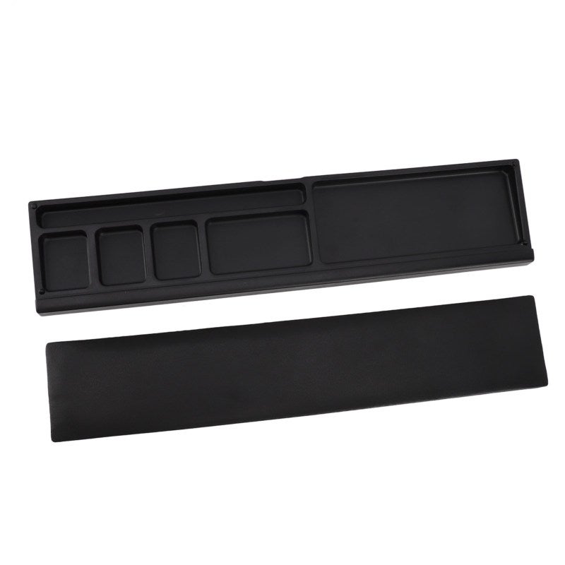 Ergonomic Wrist Rest: Black Anti Slip Soft Memory Foam Pad - Neat Storage Function for Gamers Office Workers Long Hours PC Users - Image 2