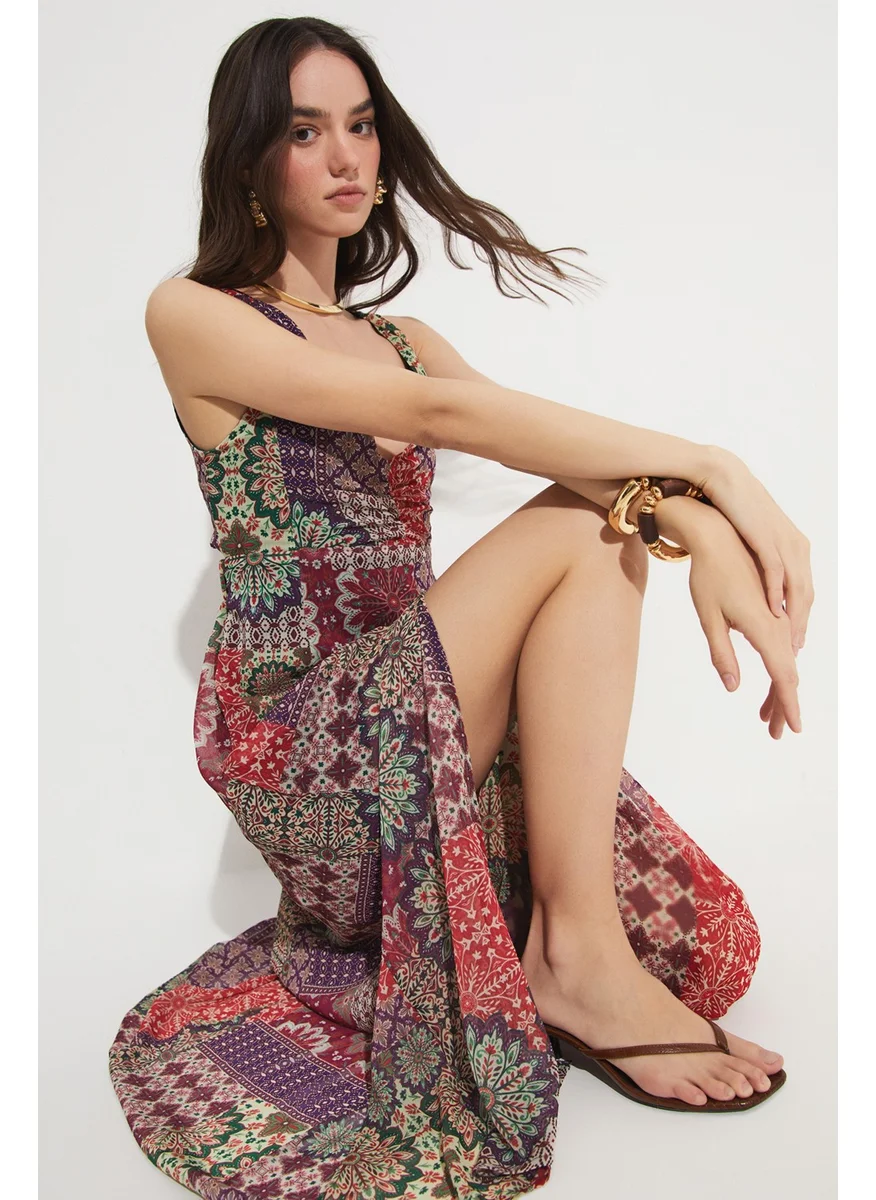 JUNE Patterned Dress