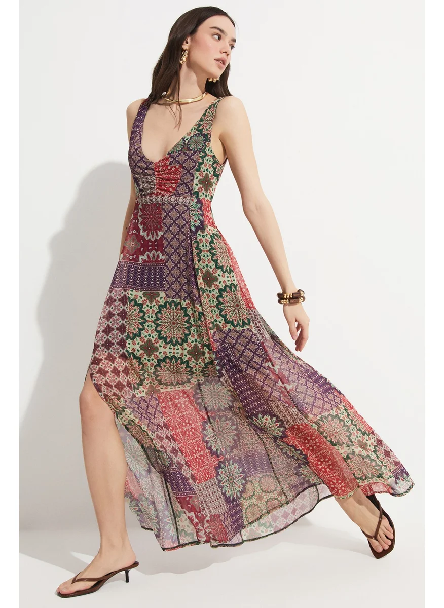 JUNE Patterned Dress