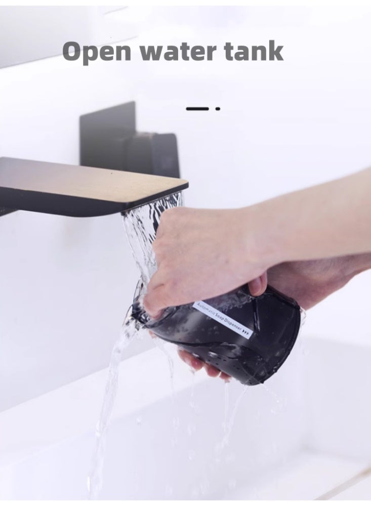 Automatic Induction Washing Phone Wall Mounted Soap Dispenser Charging LED Display Screen Pearl White Sensing Bubbles - Image 4
