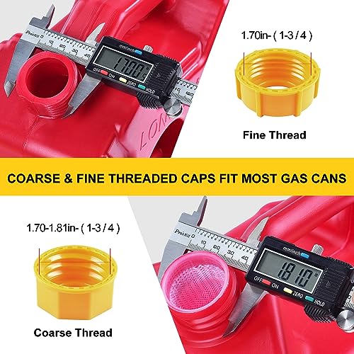 Zoolowua Gas Can Spout Replacement Kit, Gas Can Nozzle Replacement (3 Kit-Yellow) All gaskets are installed and ready to use upon receipt. For 1/2/5/10 gallon gas can. Easy and convenient to use - Image 3