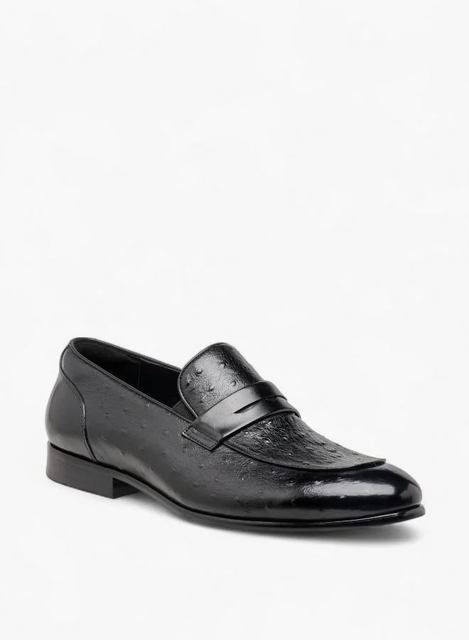 DUCHINI Men Slip-On Leather Loafers