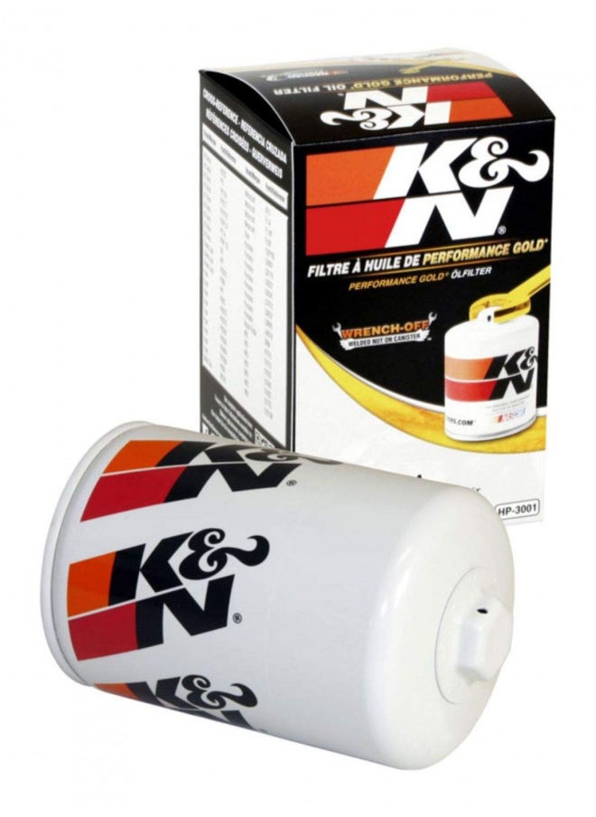 K&N Premium Oil Filter: Protects Your Engine: Compatible With Select Ford Audi Volkswagen Mercury Vehicle Models See Product Description For Full List Of Compatible Vehicles, HP-3001  - Image 1