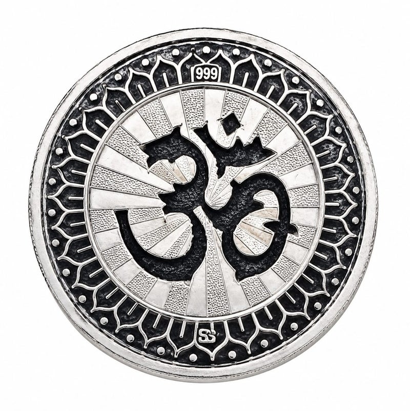 KHUSHBOO JEWELS 999 PURE SILVER 50 GRMS GANESHJI COIN - Image 2