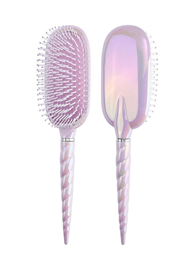 Aethland Paddle Hair Brush, Detangling Brush and Hair Comb Set for Women, for Blow Drying or Straightening Hair - Soft Comfort Bristles, Remove Tangle Hair Brush (Purple) - Image 5