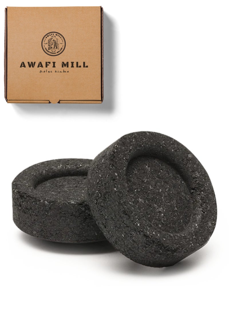 Awafi Mill Round Charcoal Tablets for Incense | Quick Lighting Charcoal Discs for Aromatic Resins and Herbs - Image 1