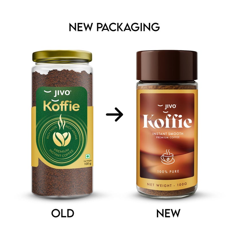 Jivo KOFFIE | Instant Smooth Premium Coffee |100gm (Pack of 1) - Image 4