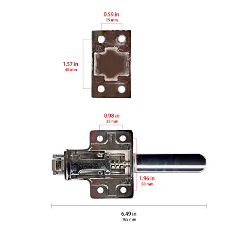 Xnrtop Adjustable Latch Spring Loaded Walk in Freezer Cooler Door Handle Grip - Image 5