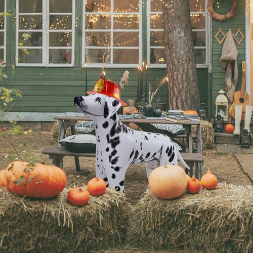 Jet Creations 39 inch Length, 30 inch Height Inflatable Dalmatian Dog, Lifelike Black White Puppy, Firehouse Mascot, Party Decoration, VBS, Photo Prop, Toy Gift for Kids, Adults - Image 5