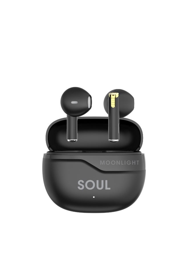 Xcell Xcell Soul16 True Wireless Earbuds | Bluetooth 5.3, Deep Bass, Smart Touch Controls | 12H Playtime + 100H Standby | TWS with Mic for iOS/Android/Huawei/Laptop | Lightweight, Noise Isolating – Black  - Image 3