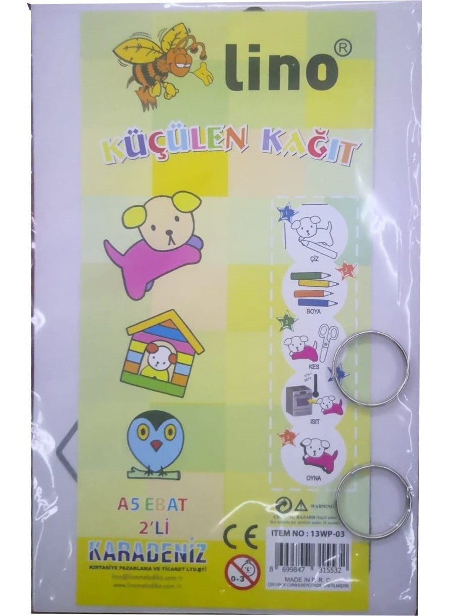 Lino - A5 Shrinking Paper + Keychain 2 Pack - Image 1
