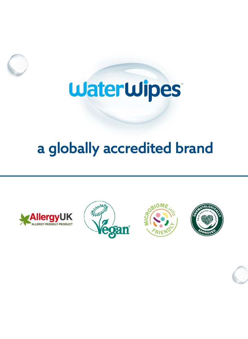 WaterWipes Pack of 3 Water Wipes With 99.9% Water And A Drop of Fruit Extract - 3x60 Wipes - Image 5