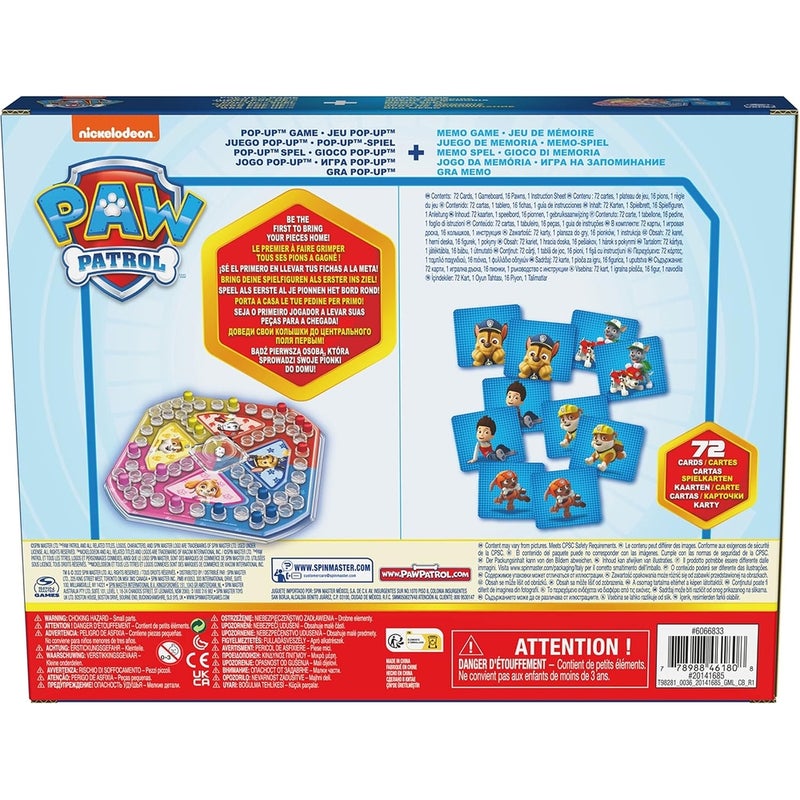 Spin Master - Paw Patrol Memory and Pop-Up Board Game - 6066833 - Image 5