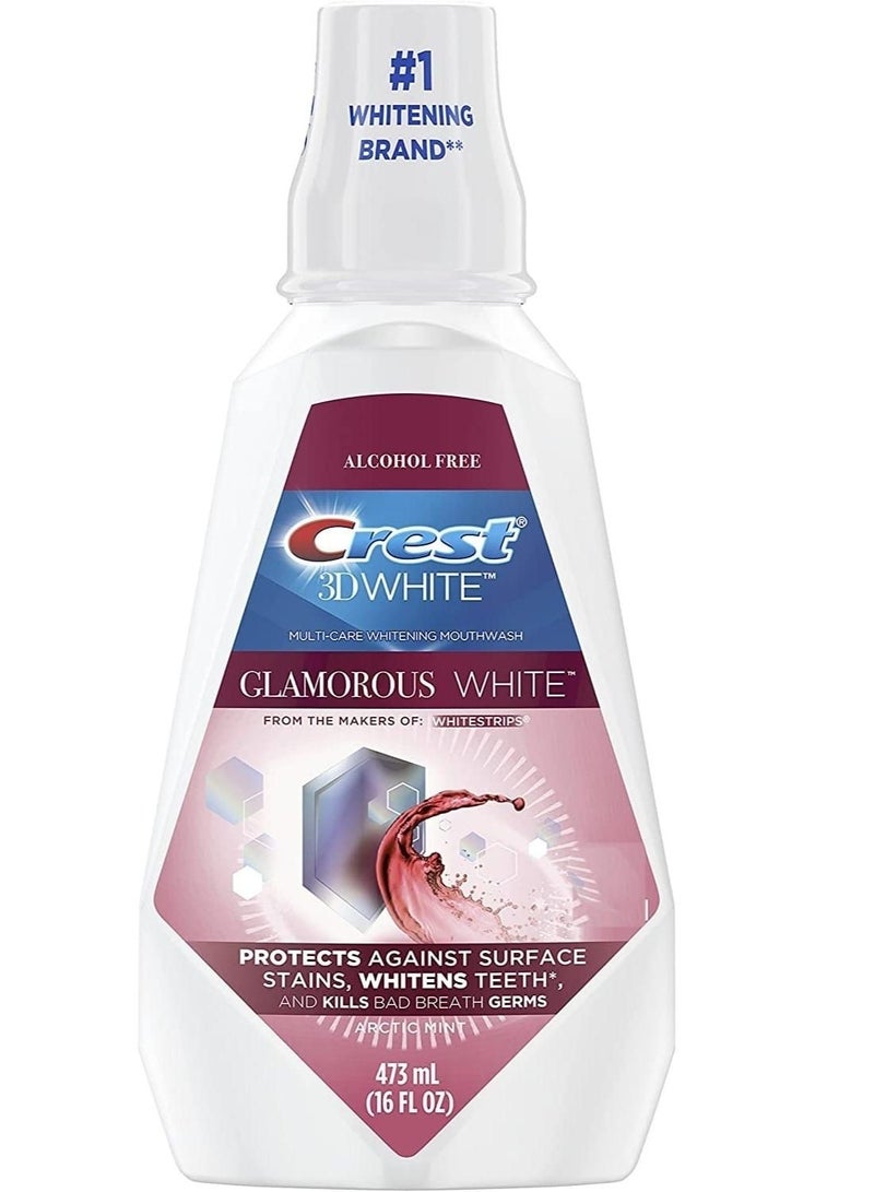 Crest 3D White Multi Care Whitening Mouthwash Arctic Mint 473 ml