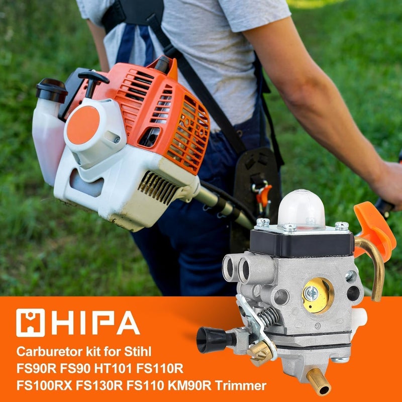 Hipa FS90R Carburetor for STIHL FS90 HT101 FS110R FS90 KM110R FS100RX KM90R FS110 FS 90R HT 101 FS 110 FS 110R FC90 HT131 HL100K HL100 FS100 HT100 FS87 HL90 Trimmer C1Q-S174 - Image 2